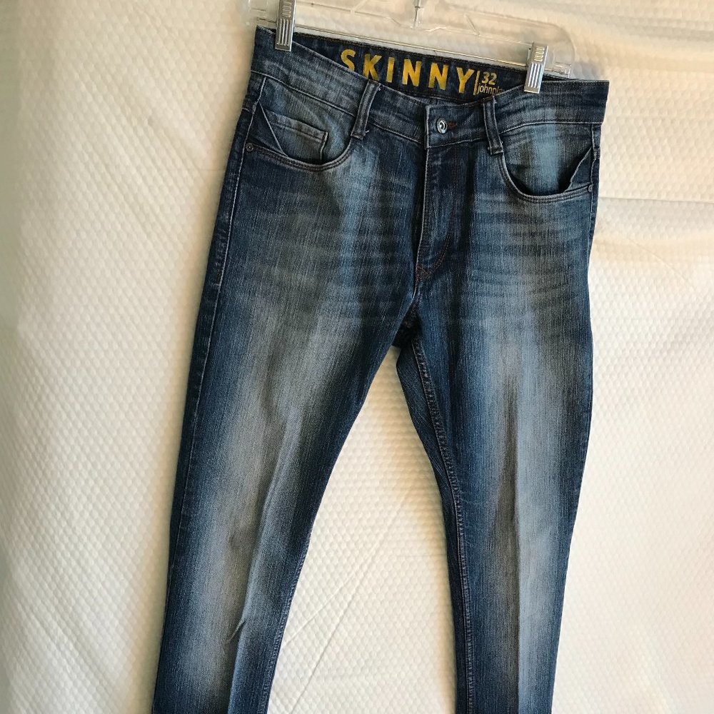 JOHN PLAYERS JEANS MEN SZ 32 X 33  SKINNY STRETCH STRAIGHT